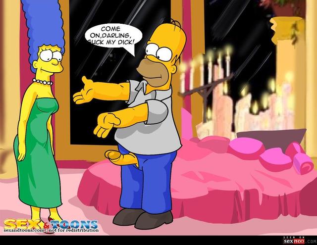 homer and marge bondage simpsons sexy comic cartoon marge homer toons wmimg