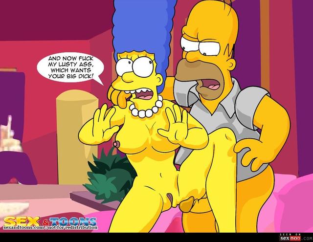 homer and marge bondage simpsons sexy comic cartoon marge homer toons wmimg