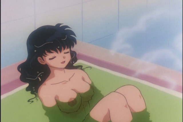 inuyasha porn hentai blue aab nude long inuyasha character black nipples hair breasts tagme kagome higurashi photoshop bath solo happy smile cap