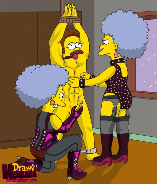 lisa simpson hentai hentai simpsons drawn patty selma bouvier flanders edab cfeaeedb ned