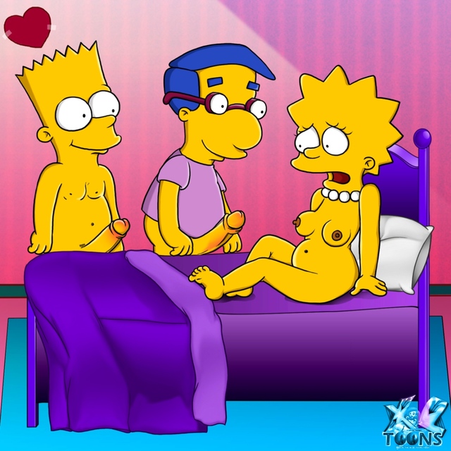 lisa simpson porn porn simpsons media lisa bart milhouse banging