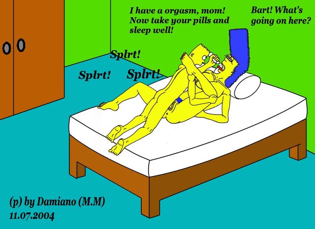 marge and bart simpson porn hentai comics marge simpson bart does