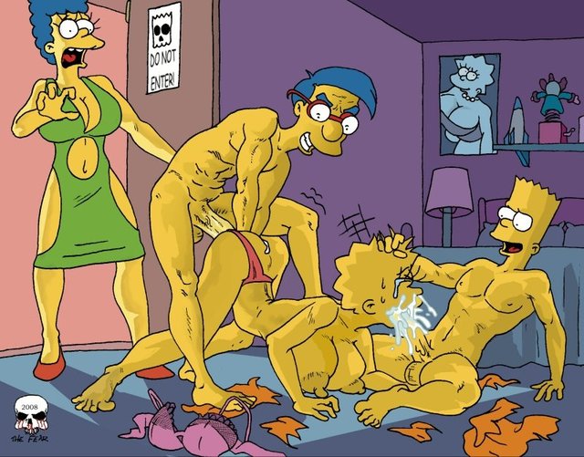 marge and bart simpson porn simpsons heroes