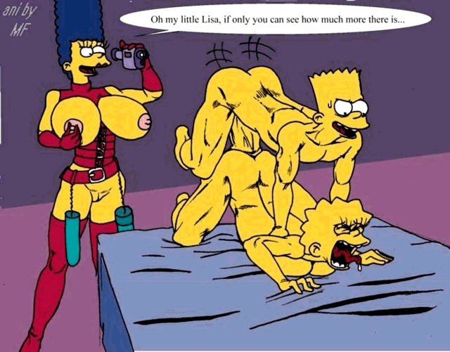 marge and bart simpson porn simpsons marge simpson lisa bart animated fear