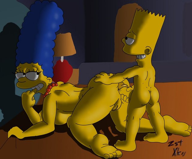 marge and bart simpson porn simpsons heroes babdaa