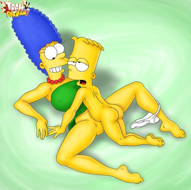 marge and bart simpson porn porn marge simpson tram pararam aec