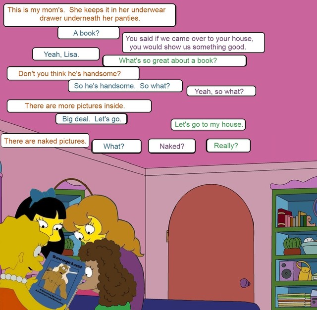 marge and lisa simpson porn lust porn simpsons media marge lisa original savage finds stash