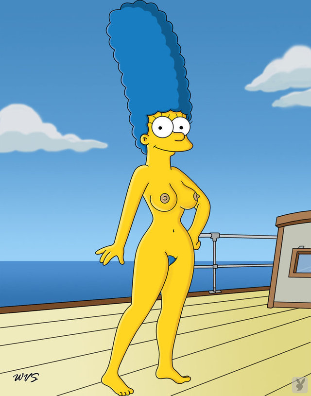 marge porn simpsons marge simpson nude monday boat yacht