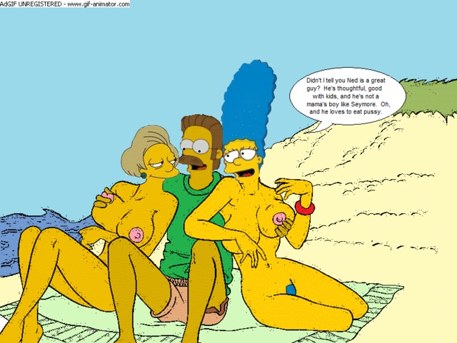 marge porn hentai porn simpsons marge simpson animated flanders ned edna krabappel ebe