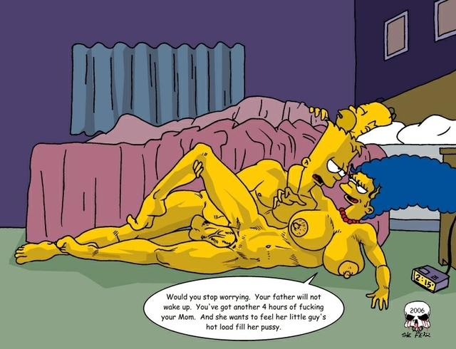 marge simpson naked simpsons marge simpson homer bart fuck original source fear beeaa