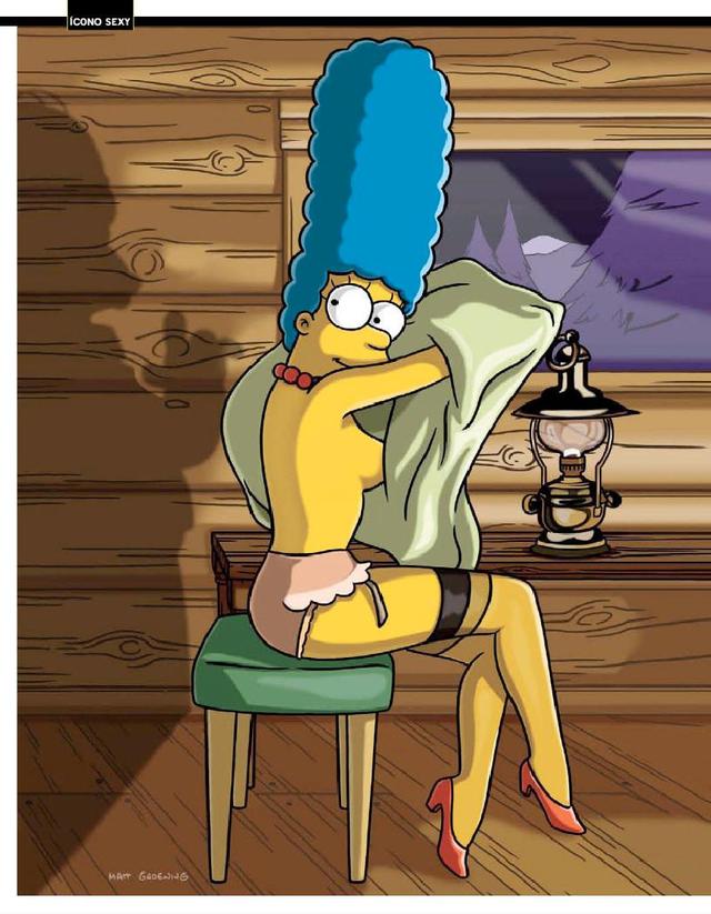 marge simpson naked 