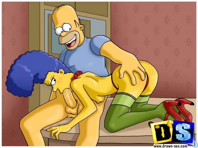 marge simpson porn porn simpsons marge simpson drawn cock homers enjoys nasty mouth