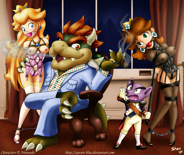 princess peach hentai bowser media blue original princess peach bowser koopa daisy ayvuir