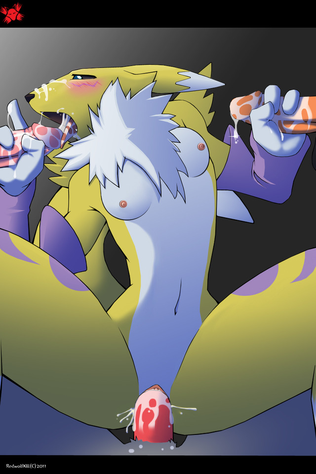 renamon porn digimon renamon fbd redwolfxlll