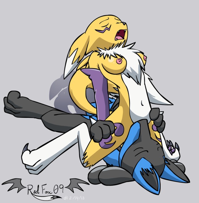 renamon porn hentai media original renamon yiff lucario