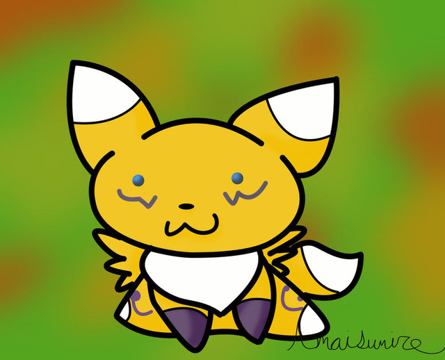 renamon porn art pre renamon chibi amaisumire jizhy