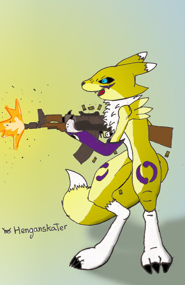 renamon porn art renamon spetsnaz shaded henganskater bangbang