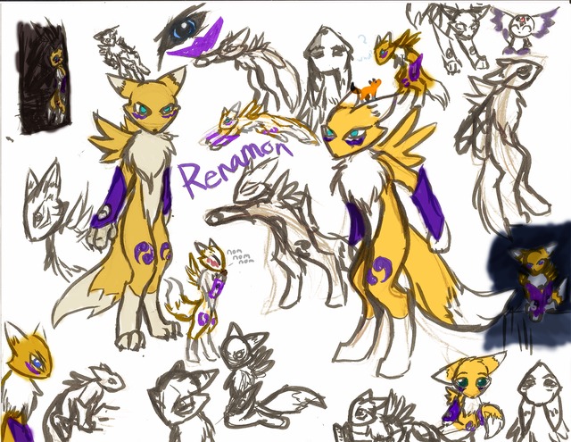 renamon porn art renamon doodles argentalazuli