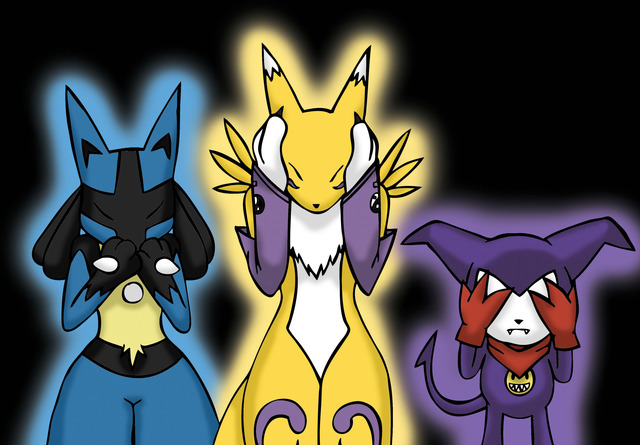 renamon porn art renamon lucario impmon rikuzinha tvmm