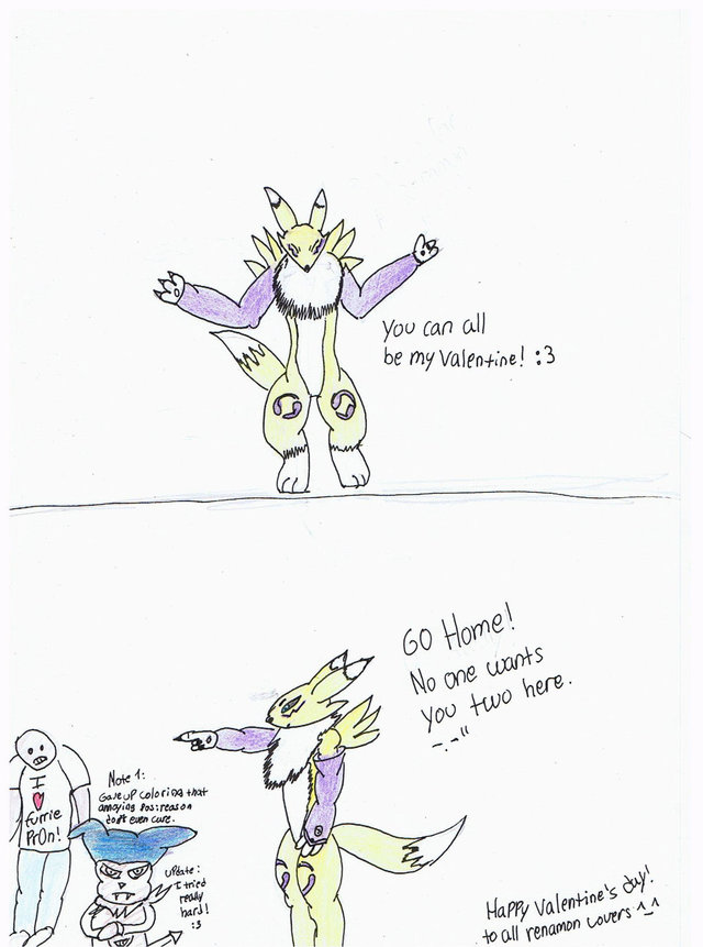 renamon porn all art renamon day happy lovers mikeferreira valentine uwlex