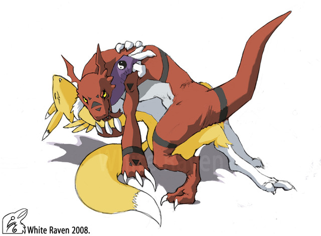 renamon porn digimon renamon guilmon efaa