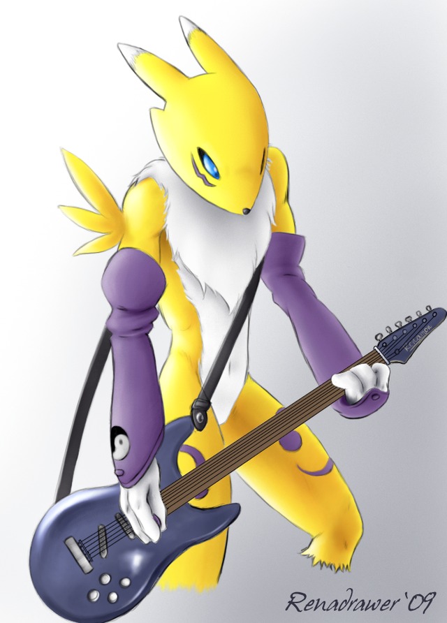 renamon porn art renamon insane solo guitar renadrawer