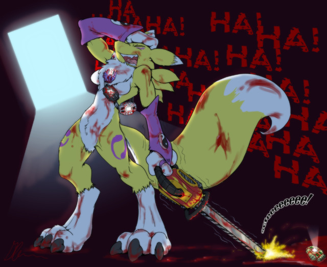 renamon porn show digimon data female blood glenn fox canine chainsaw lau