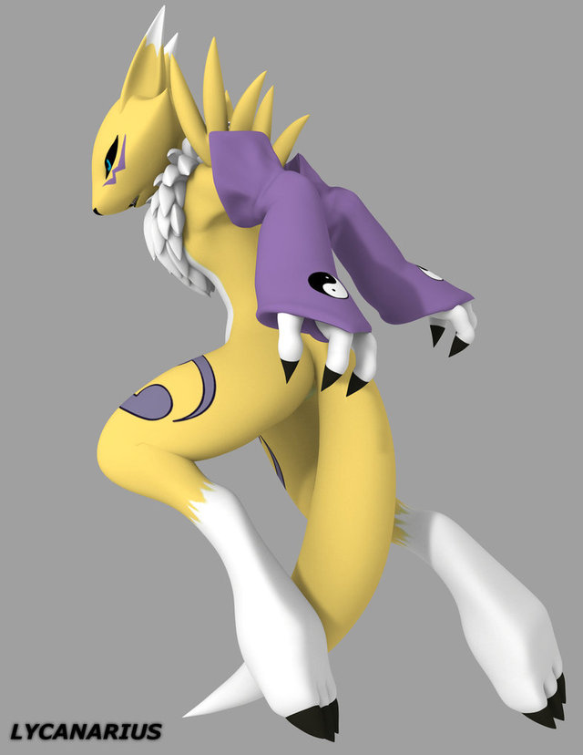 renamon porn art pre renamon queen pose diamonds lycanarius urz