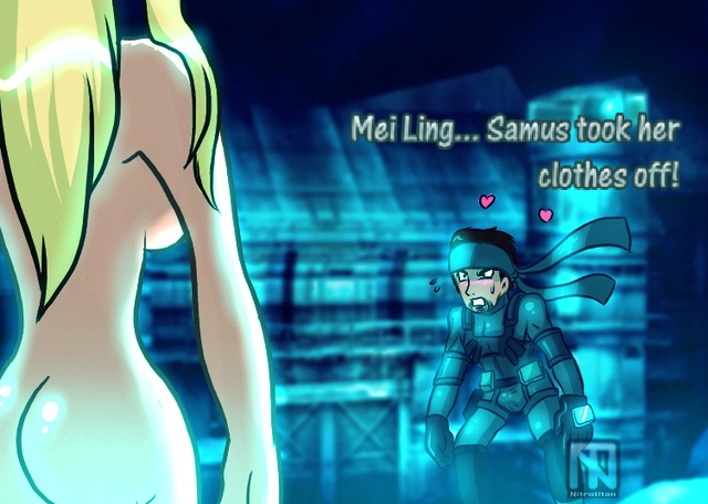 samus aran porn crossover ace samus snake aran metroid metal gear solid nitrotitan