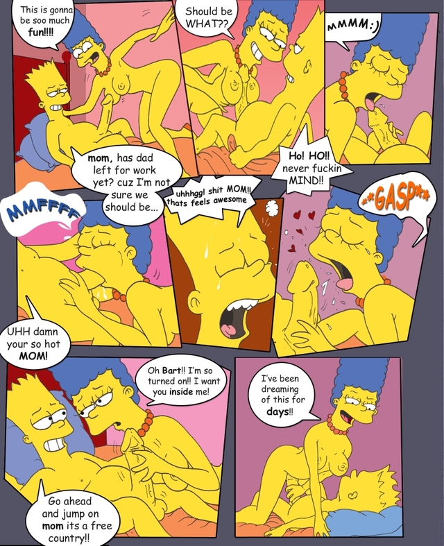 simpcest simpsons comic marge simpson bart fluffy simpcest