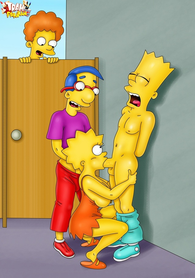 simpson porn porn simpsons simpson bart milhouse van houten beb