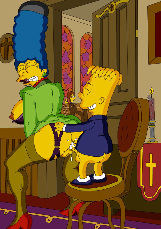 simpsons doing anal porn simpsons marge simpson bart entry church gundam christianity religion