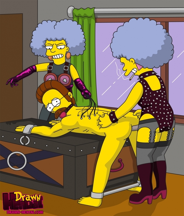 simpsons hentai hentai simpsons media drawn original search patty selma bouvier flanders ned