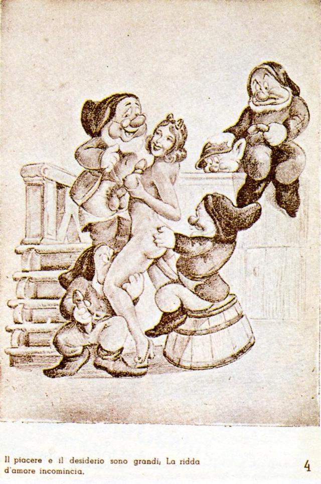 snow-white porn cartoons porn gallery snow white postcards forties italian biancaneve