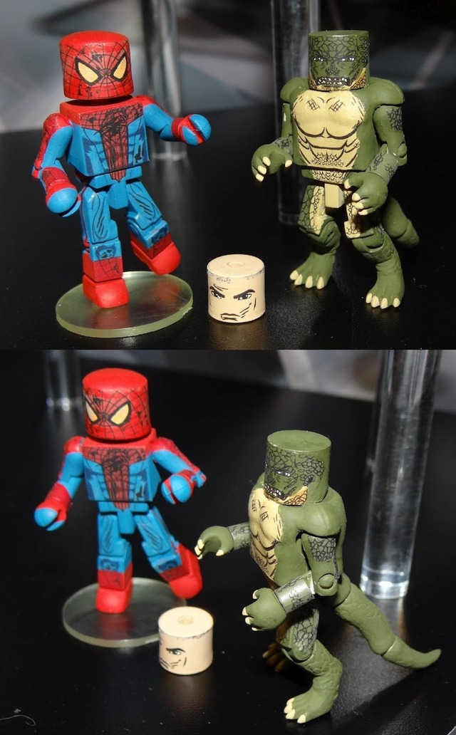 spider-man and futurama porn movie spider man series look amazing minimates lizard