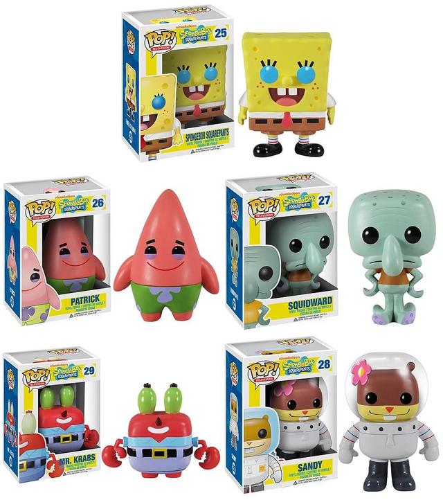 spongebob squarepants porn spongebob sandy squarepants patrick figures pop krabs squidward vinyl funko