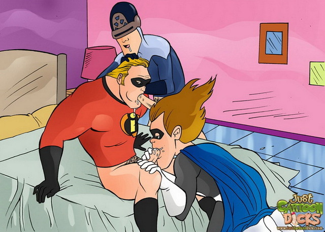 super heroes porn toons gay cartoon orgy dicks superhero incredible unbridled