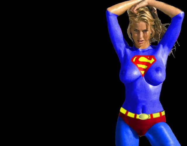 superman and supergirl fucking from girl superman supergirl bodypaint