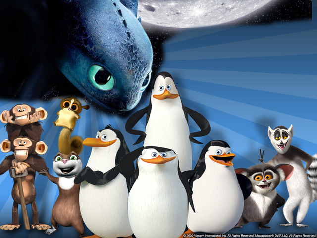 toothless dragon porn photos clubs wallpaper toothless invades pom penguins madagascar