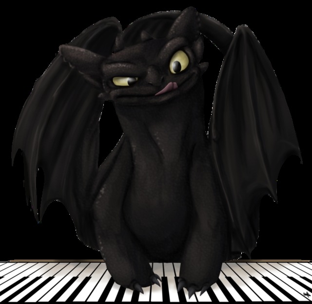toothless dragon porn digital morelikethis artists fanart toothless painting pianist spiritwollf