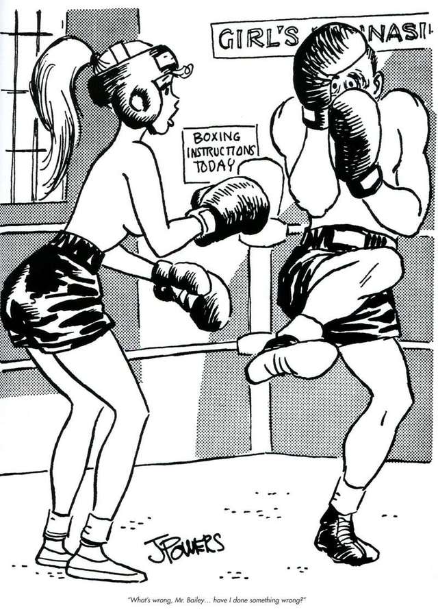 Topless Boxing Cartoons