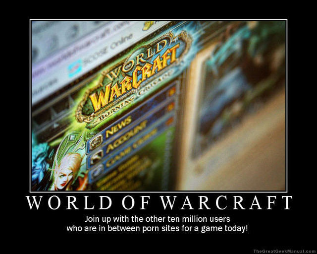 world of warcraft porn porn poster world humor motivational january warcraft