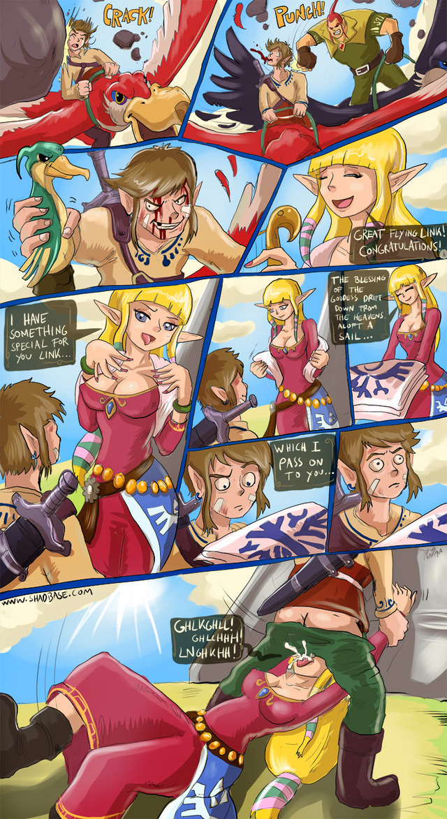 zelda porn ffb entry princess link zelda legend shadman skyward sword groose