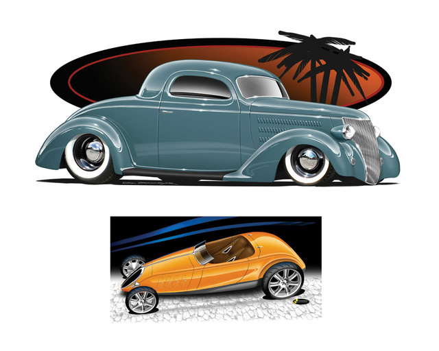 hot toons pics page gallery art hot book how rod draw cars vance dwayne samplepages