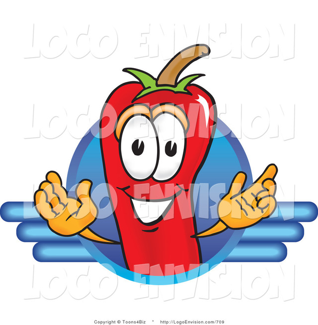 hot toons pics cartoon blue toons hot design red behind logo character pepper lines biz vector chili mascot
