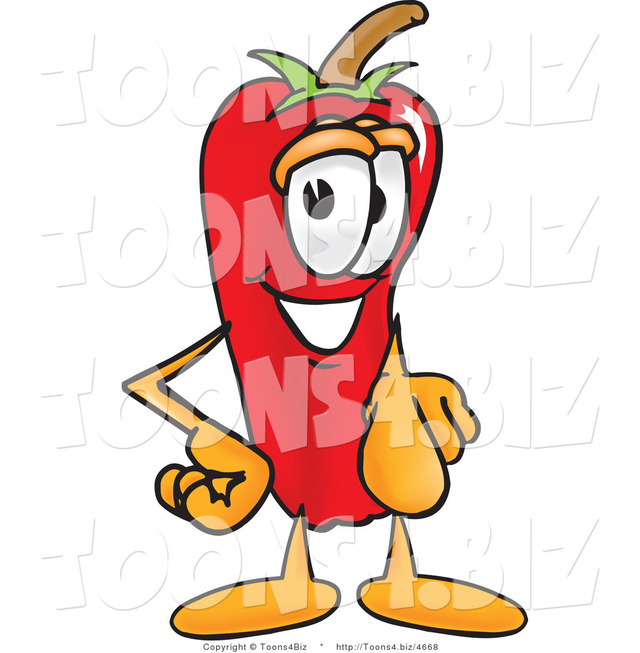 hot toons pics toons illustration hot design viewer red pepper biz pointing vector chili mascot