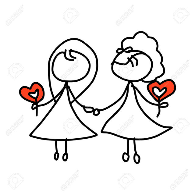 kids toon sex cartoon photo happy drawing couple hand vector same wedding stock concept atthameeni