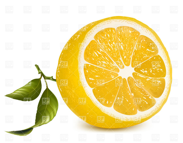 lemon cartoon porn free art clip fresh realistic royalty half vector lemon slice leaves eps