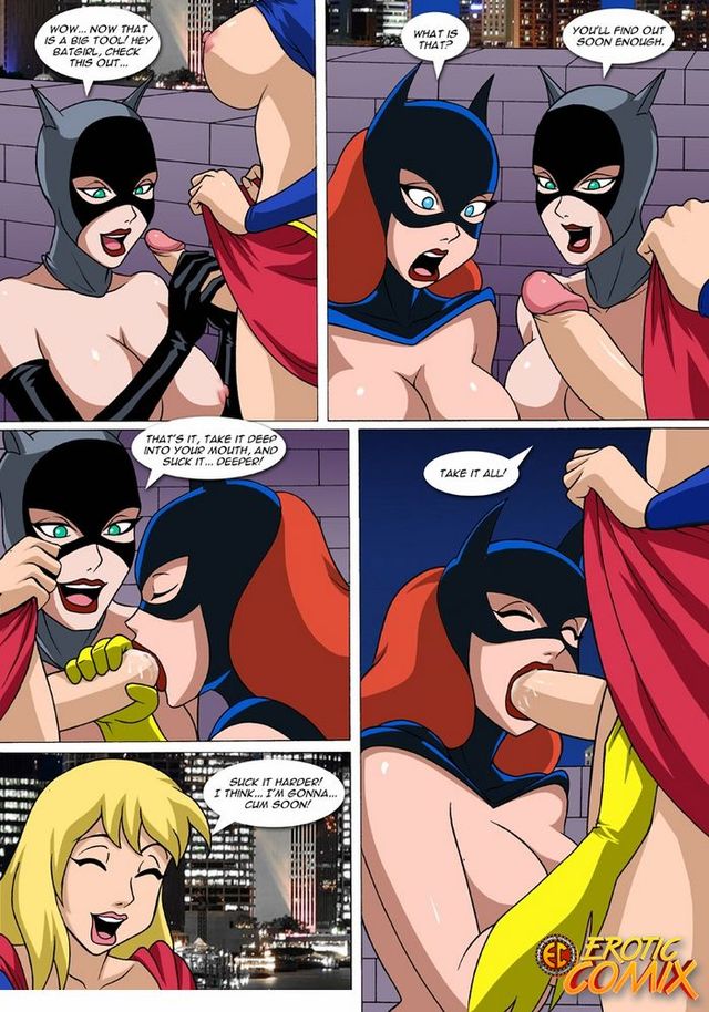 lesbians porn cartoon porn comic cartoon lesbian futanari futa batgirl supergirl