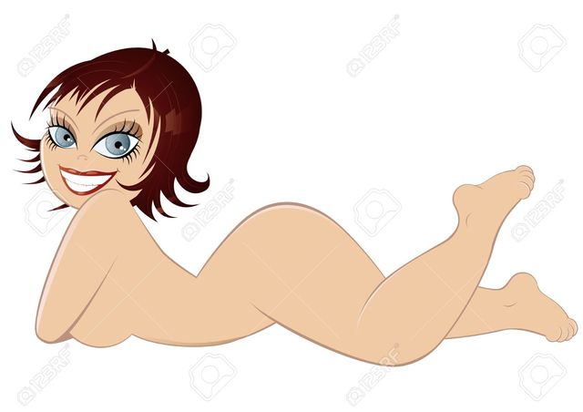 naked photos of cartoons cartoon woman photo girl cute shock vector stock